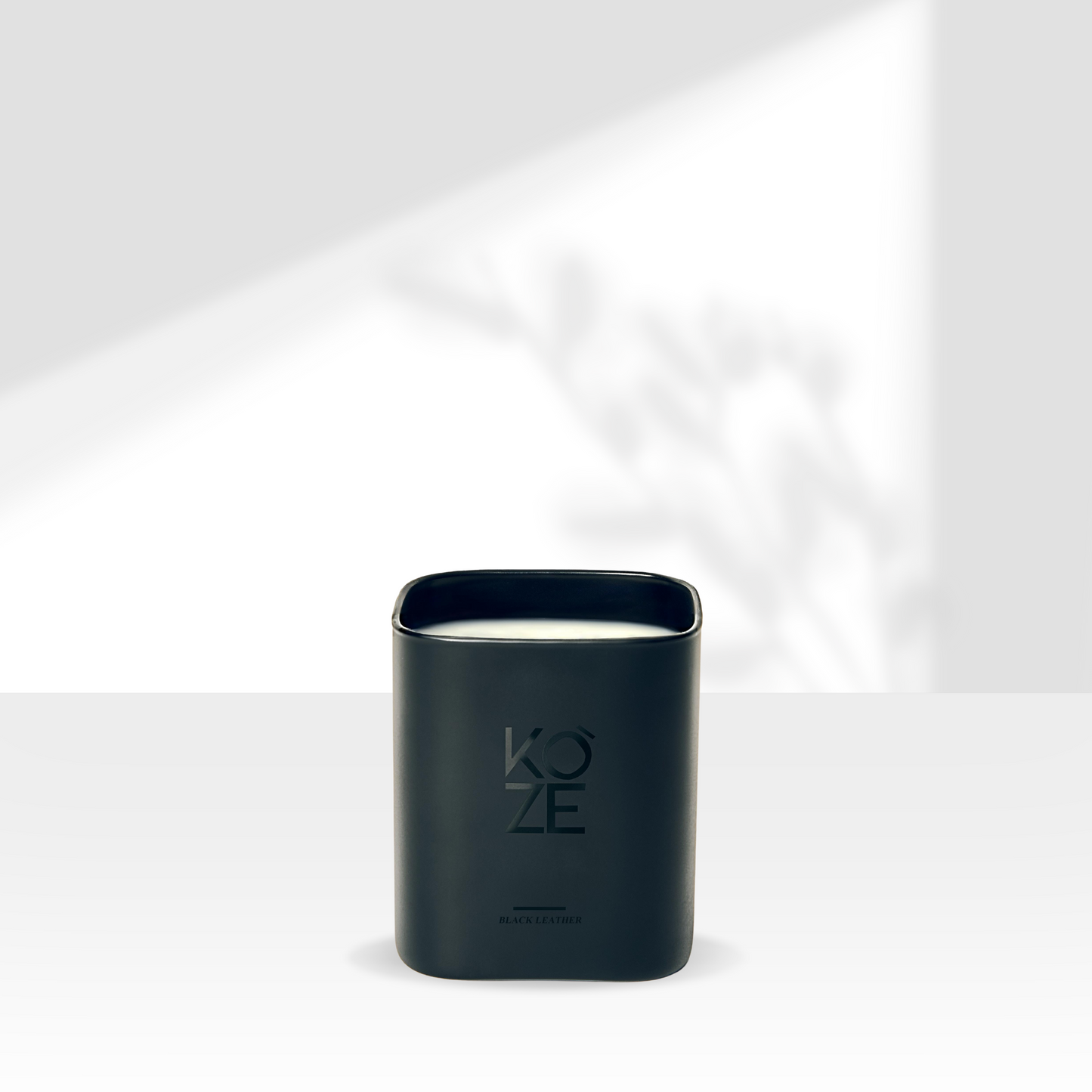 BLACK LEATHER CANDLE