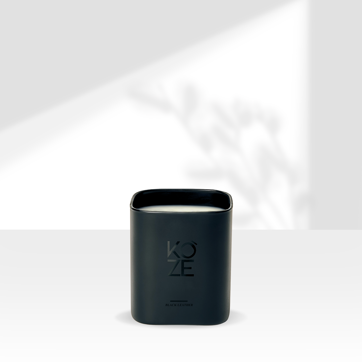 BLACK LEATHER CANDLE