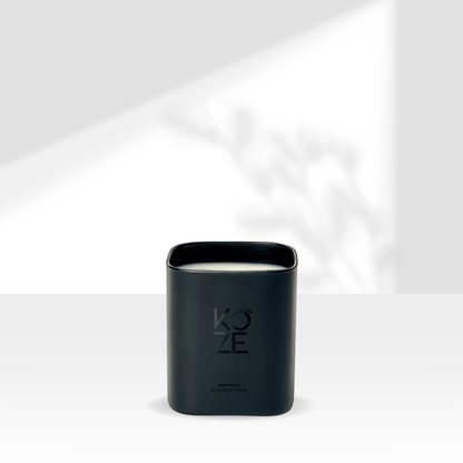 BLACK LEATHER CANDLE