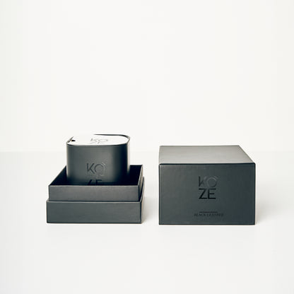 BLACK LEATHER CANDLE